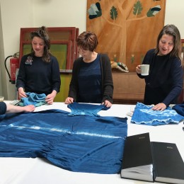 Dyeing (with shibori)  :  April 12, 13 and 14 